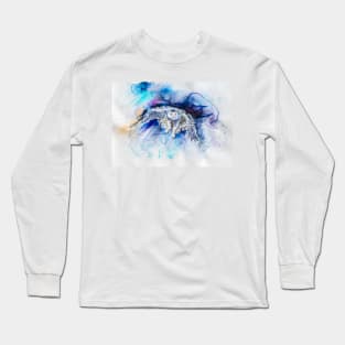 Snowy owl hunting Long Sleeve T-Shirt